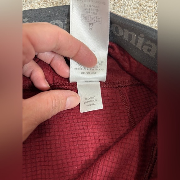 Patagonia Capilene Midweight Baselayer Leggings Size Small Mid Rise - Picture 8 of 13